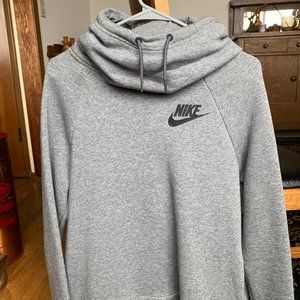 Nike Hooded Grey Sweatshirt Size Medium
